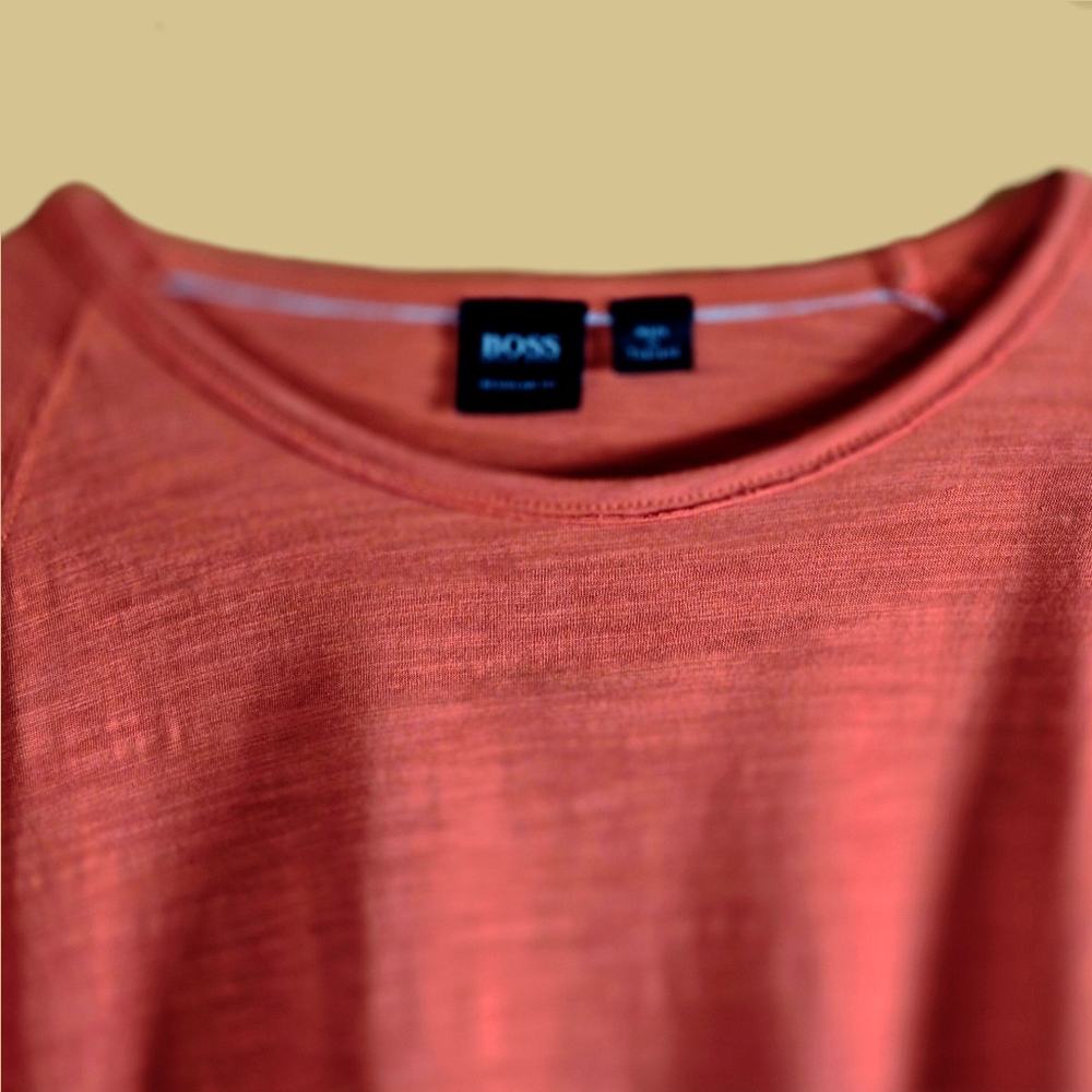 πBoss "Sassari 13" Crew Neck Round Collar Long Sleeve Shirt π - Picture 4 of 10